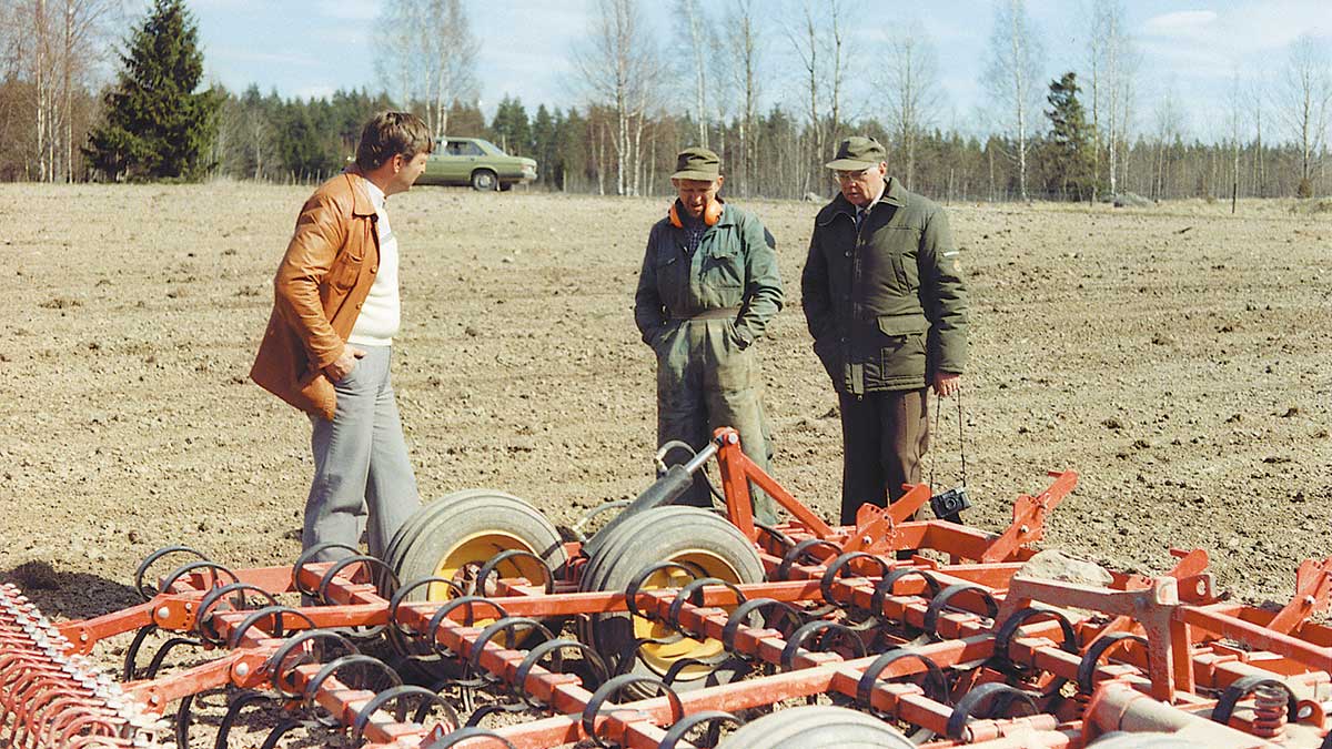 Rune Stark in field with NZ Harrow