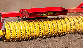Väderstad Crosskill roller in the field.