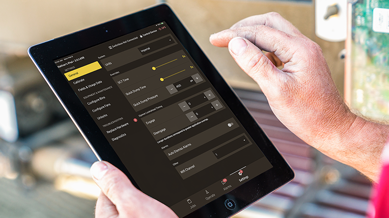 iCon wireless control system i fältet