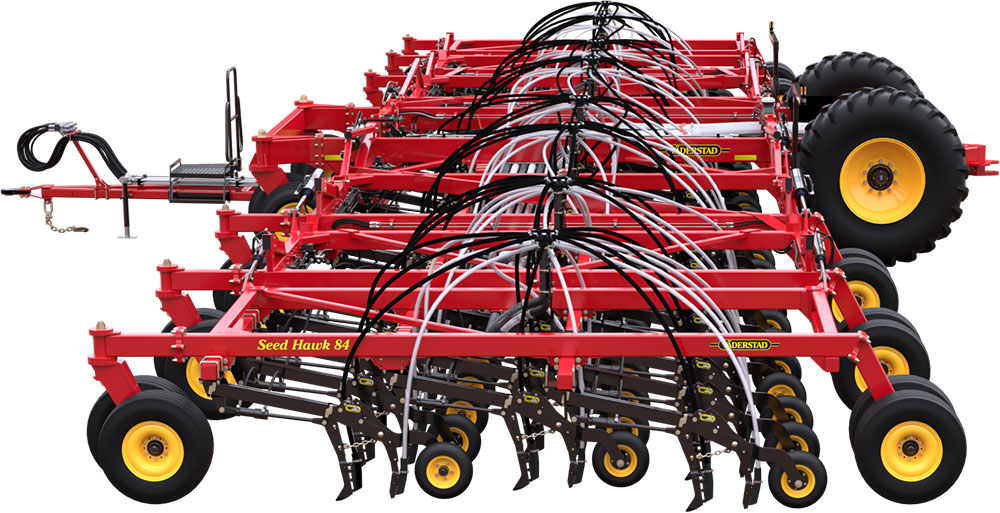 Illustration of working zones on Seed Hawk