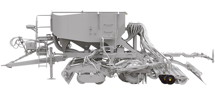 Väderstad Spirit 400C/S working zones