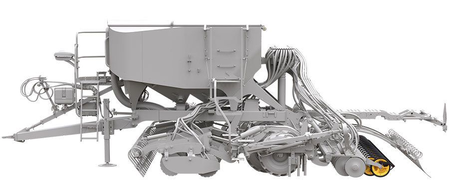 Väderstad Spirit 400C/S working zones