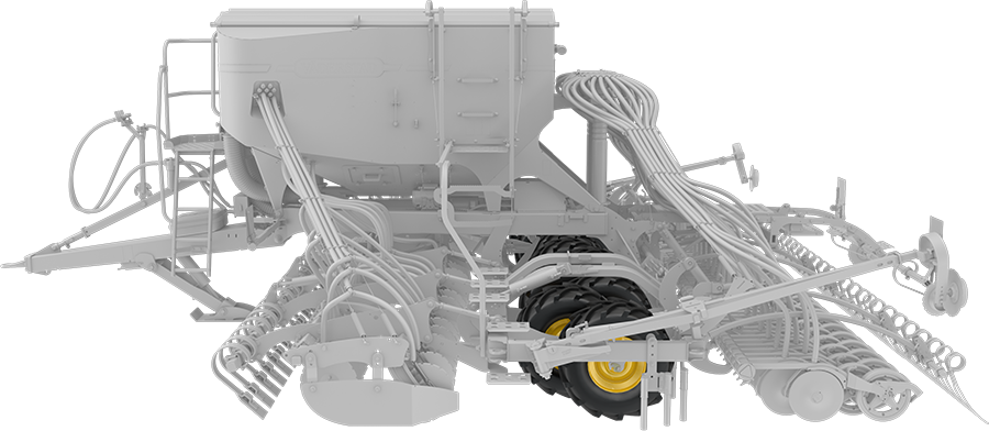 Väderstad Spirit 600-900C working zones