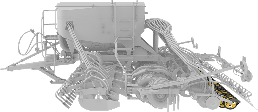 Väderstad Spirit 600-900C working zones