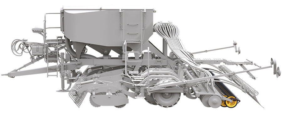 Väderstad Spirit 600-900S working zones