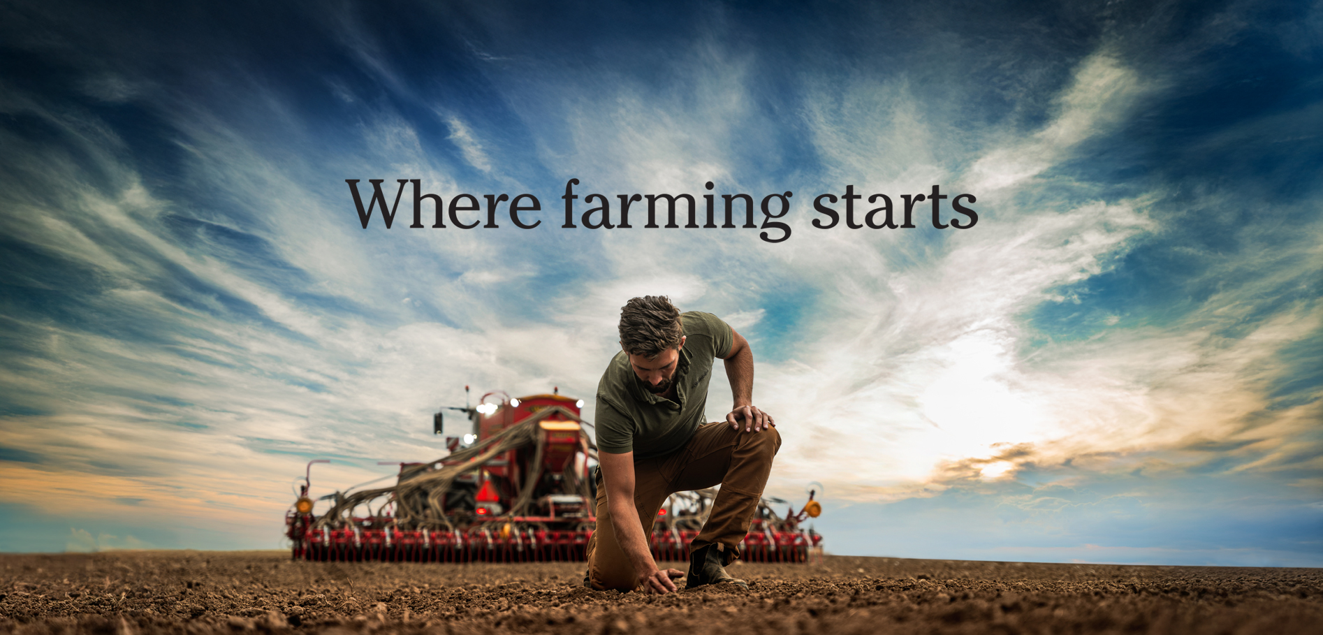 Farmer checking results after CrossCutter Disc