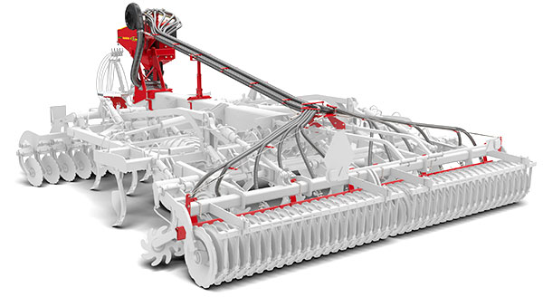 Väderstad TopDown with mounted BioDrill