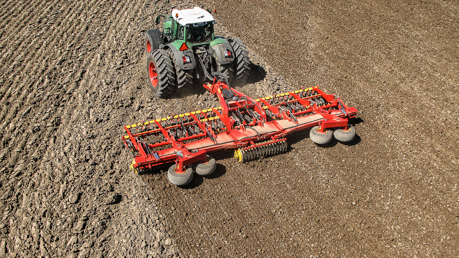 Väderstad Carrier offers great capacity on ploughed land