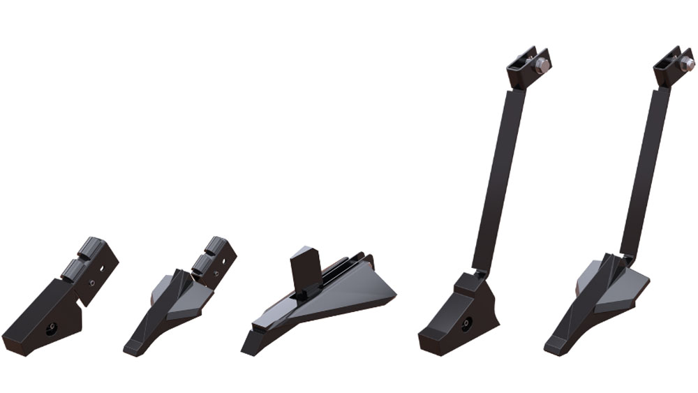 Illustration of different Wil-RIch 357 Inline Ripper points