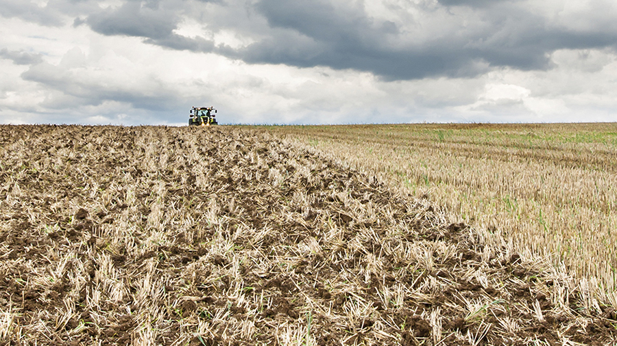 Väderstad tine cultivator in field