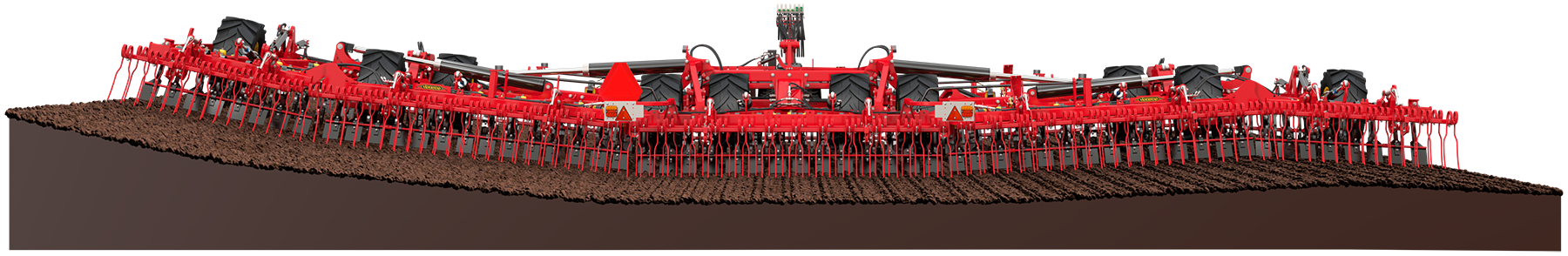 Front view of the sections of the NZ Extreme follow the shape of the field