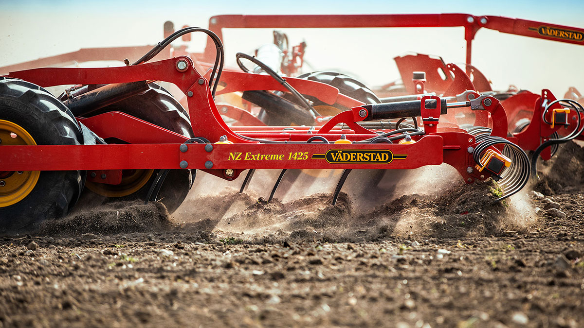 Closeup of the NZ Extreme preparing the seedbed